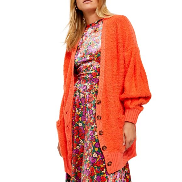 Free People Snow Drop Cardigan Sweater in Saturn Combo M - NEW - Picture 1 of 16